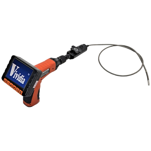 Vividia Articulating LCD Borescope, 6mm, 39 Long, 2-Way 175 Degree, 3.5 Monitor VA 250 - main